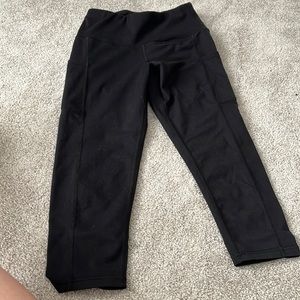 black capris with pockets